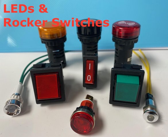 Leds and Rocker Switches